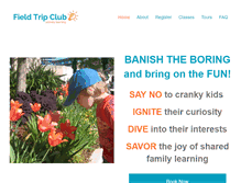 Tablet Screenshot of fieldtripclub.com